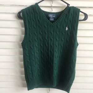SOLD- polo sweater vest